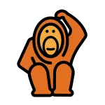 Orangutan SVG Icon